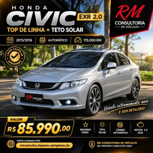Honda Civic Sedan EXR 2.0 Flexone 16V Aut. 4P 2016