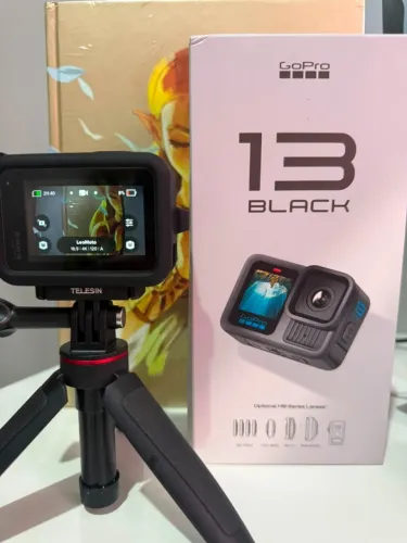 GoPro HERO13 Black + Carregador Original Duplo + 3 Baterias Enduro + Acessórios