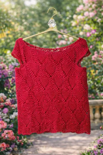 Blusa em crochê nova