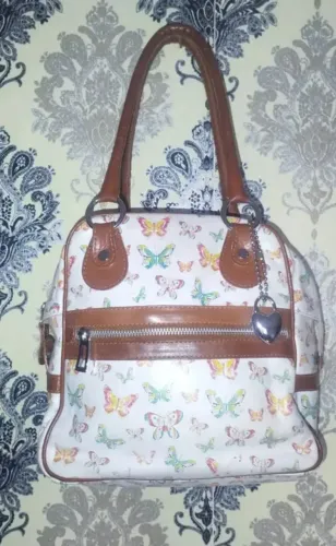 Bolsa Feminina De Ombro Branca Com Vários Bolsos (usado)