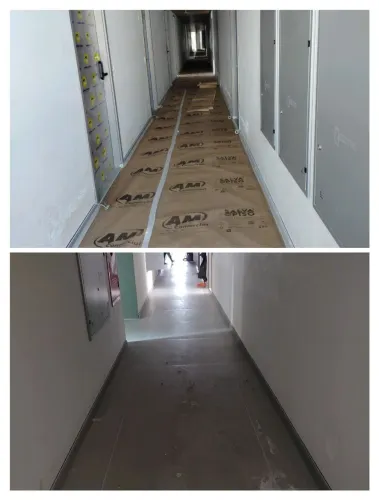 Isolamento de ária, preserve o piso, os móveis evite dor de cabeça durante a obra