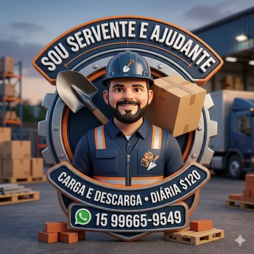 Sou servente de pedreiro 