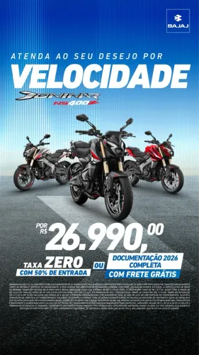 Sua Bajaj em Goiânia ou Anápolis