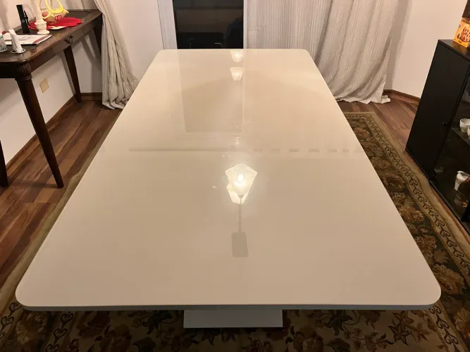 Mesa de jantar grande 6 lugares com 6 cadeiras (1,80x90)