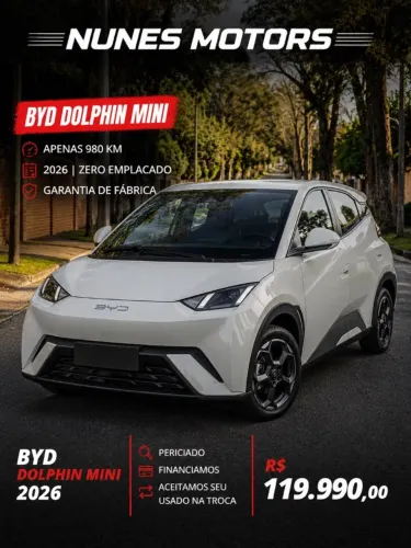 BYD Dolphin Mini (Elétrico) 2026