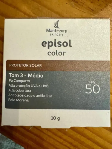 Pó Compacto Pele Morena FPS 50 Episol Color 10g