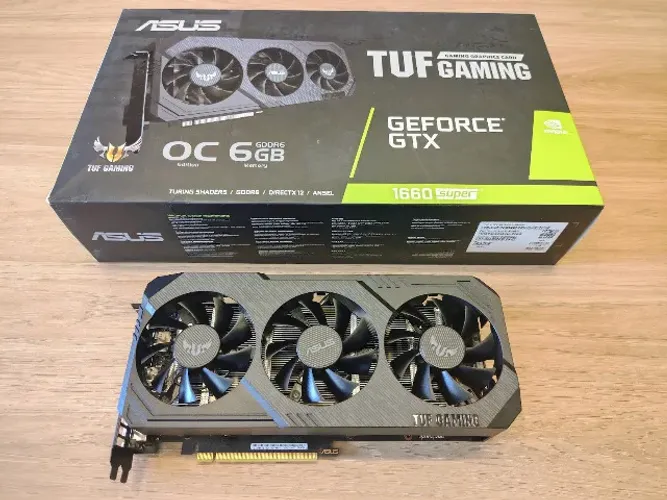 Placa De Vídeo Geforce Gtx 1660 Super 6gb Asus TUF 3