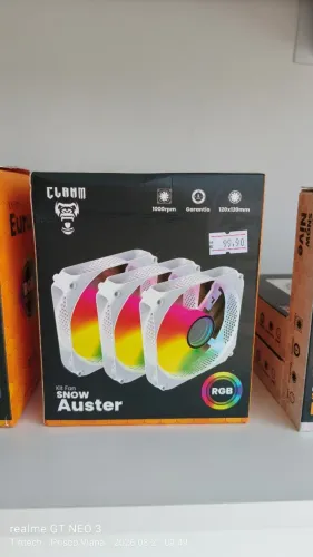 Kit de Coolers 120mm RGB e ARB