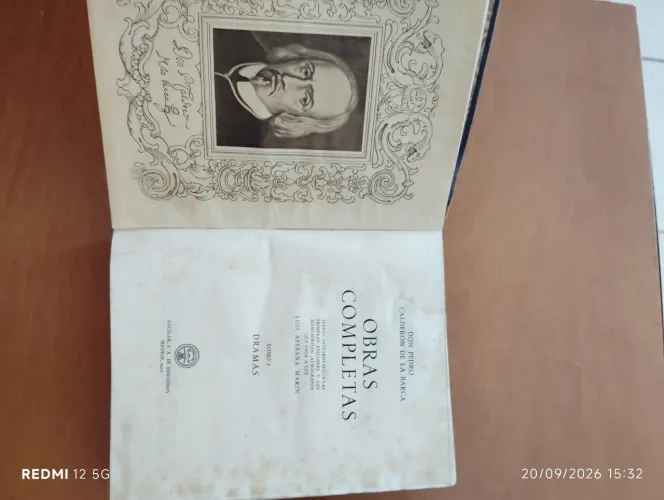 Obras Completas (Dramas) - Pedro Calderón de la Barca, Aguilar Editora em Madri - 1951