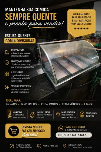 ESTUFA PARA ALIMENTOS À VENDA!