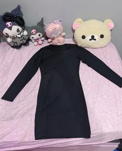 Vestido manga comprida alternativo gótico cosplay
