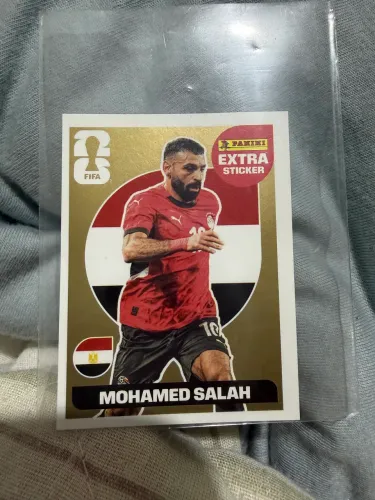 Figurinha Extra Legend Mohamed Salah ouro - Copa do Mundo Panini (Original)