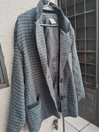 Blazer/casaco feminino xadrez