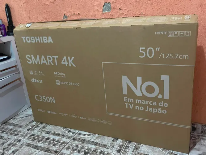 Tv nova 50 Toshiba smart 4K nova com nota fiscal