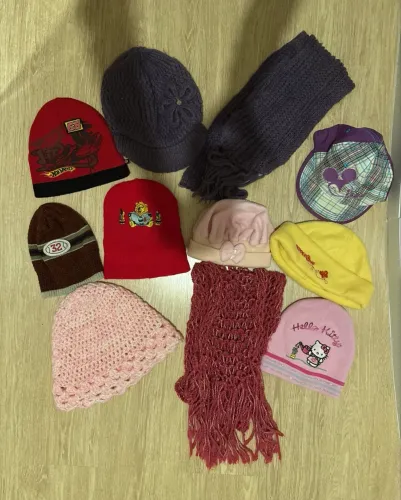 Kit toucas e cachecóis infantil 