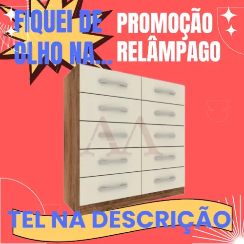 Cômoda 10 Gavetas linda
