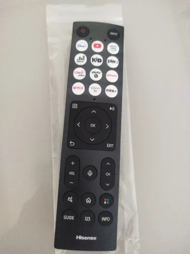 Controle remoto original para tv hisense, novo sem uso