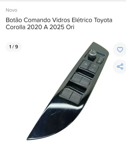 comandos de vidros corola e Renault 