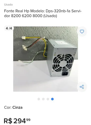 Fonte Hp servidor