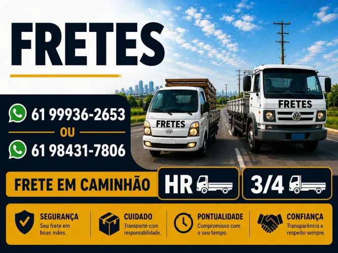 Fretes CAMINHÕES (3/4 e HR) 