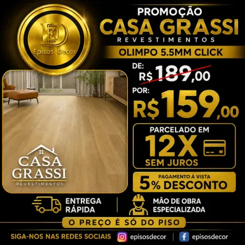 Piso Vinilico Casa Grassi Olimpo 5.5mm SPC