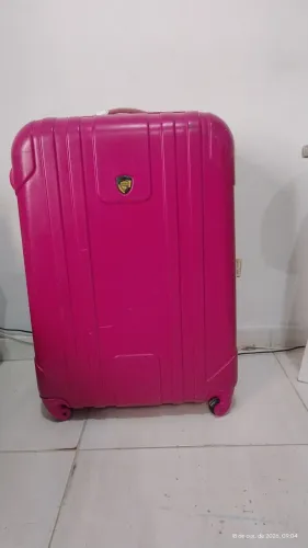 Mala de Viagem Rígida Grande Pink - Rodinhas 360°