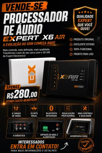 processador de áudio digital Expert X6 Air