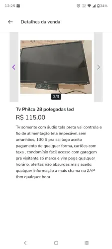 Tv Philco 28 polegadas 100$