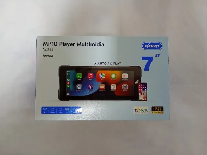 Multimidia 7 Polegadas Moto Carplay Android Auto Bluetooth Duplo Knup RA-933