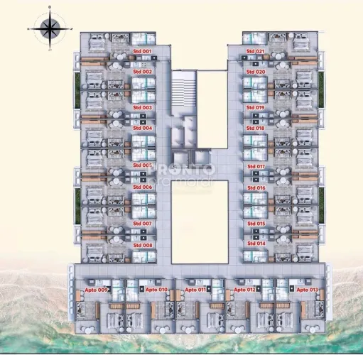 Apartamento com 1 quarto em Peroba