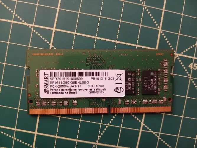 Memória RAM SODIMM 8GB 2666mhz Lenovo/Smart para mini PCs e notebooks