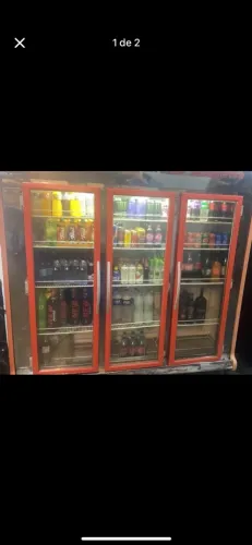 Expositor de bebidas 3 portas