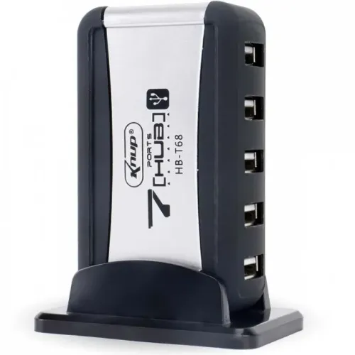 Hub USB 2.0 7 Portas com Fonte HB-T68 Extensor de Usb Com fonte Loja Coimbra Entregamos