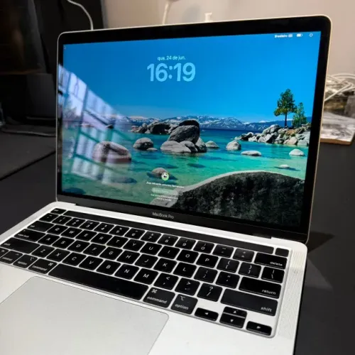 MacBook Pro M1 256GB SSD 8GB RAM Silver! Impecável! Acc cartão!