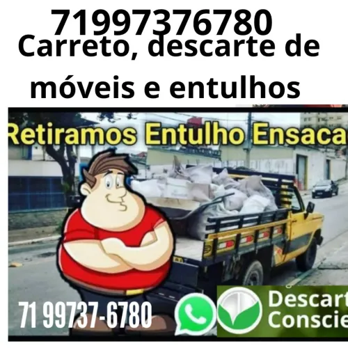Remoção de entulhos ensacado