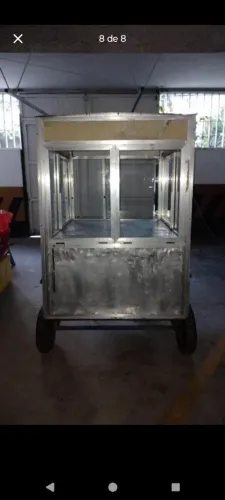 Carrinho comercial de alumínio