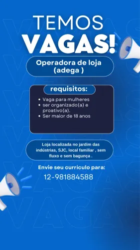 Operadora de loja para adega 