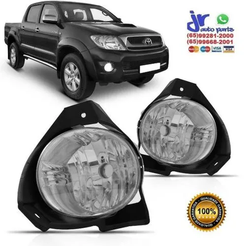 Par Farol Milha Neblina Hilux SRV 2009 2010 2011 Auxiliar