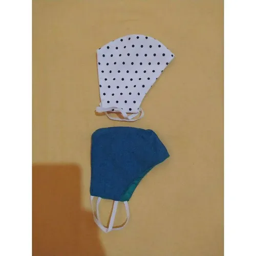 Máscara Facial de Tecido Proteção contra COVID 19. Kit de Duas unidades