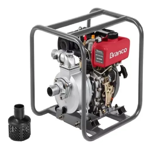 Motobomba A Diesel 5cv 2 Pol. Partida Elétrica Bd710e Branco