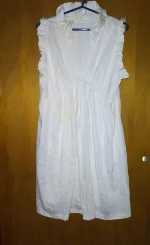 Vestido branco de algodão