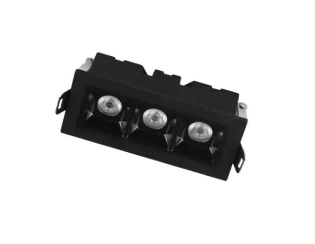 Spot Led Luz Pontual Embutir 6w 3000k Preto