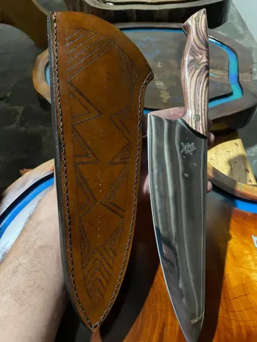 Facas de churrasco, chef, picanheira e cutelos