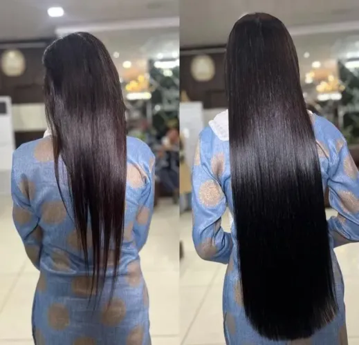 Cabelo humano de 80 cm