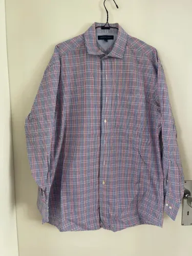 Camisa masculina xadrez Tommy Hilfiger original