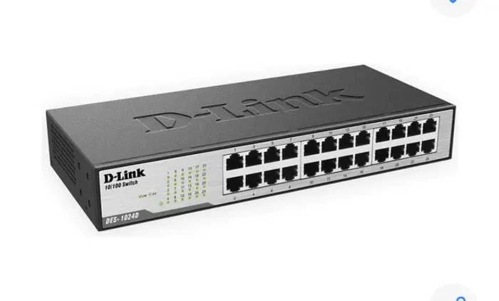 Switch D-LINK Fast-Ethernet 24 portas - DES-1024D
