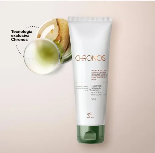 Protetor Antioleosidade Redutor de Poros FPS 30 Chronos - incolor 50 ml<br>