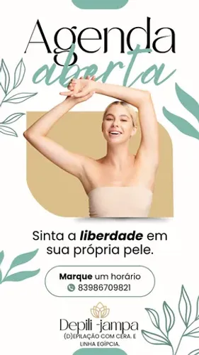 Depilação em domicílio.