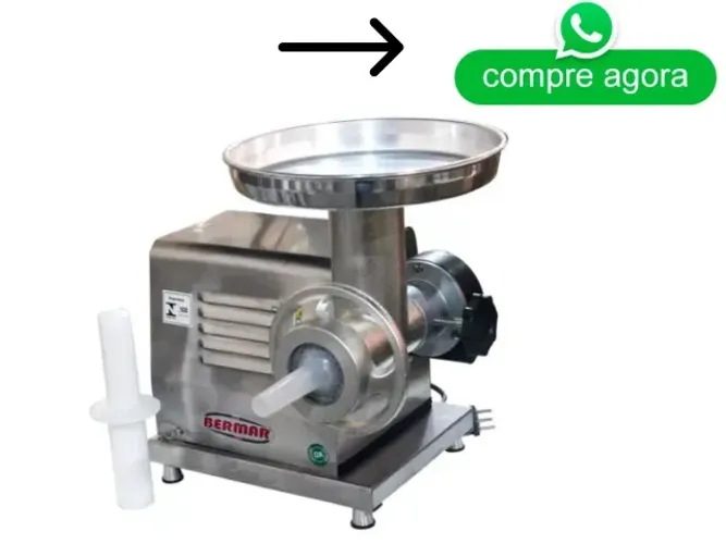 Moedor de Carne Boca 8 Bermar Inox Bivolt