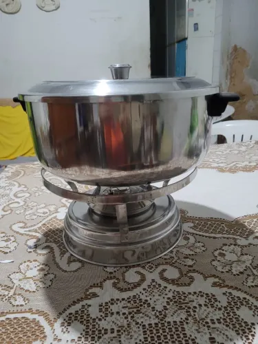 Rechaud redondo grande inox